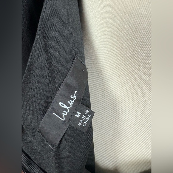 LULUS True Love Lasts Black Long Sleeve Backless Maxi Dress size M - Picture 6 of 6